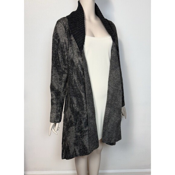 Anntarah Peru Alpaca Women's Open Front Cardigan Sweater Jacket Grey Size S - Picture 2 of 16